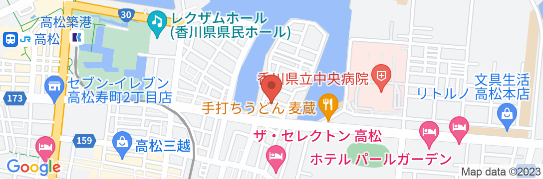 ビジネスホテル シャトーエスト高松の地図