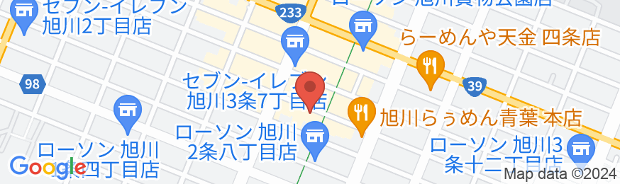 旭川サンホテルの地図