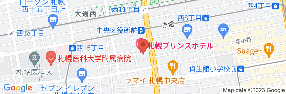 札幌プリンスホテルの地図