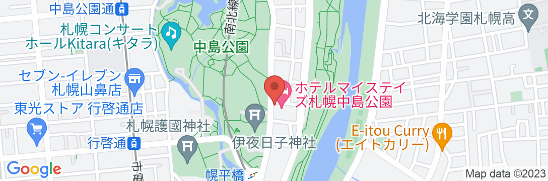 ホテルマイステイズ札幌中島公園の地図