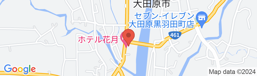 ホテル花月<栃木県>の地図