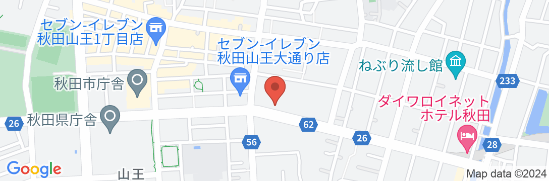ホテル アルファイン秋田の地図