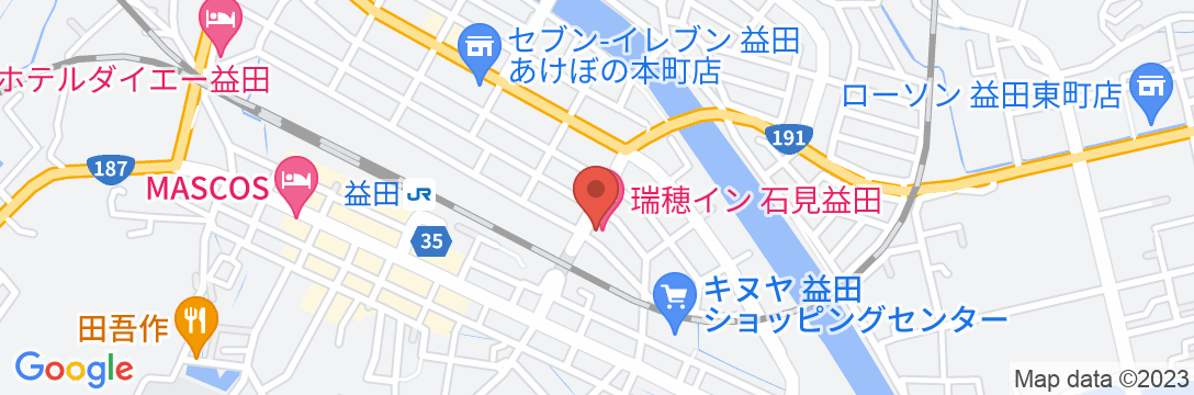 瑞穂イン石見益田(旧:マスダセントラルホテル)の地図