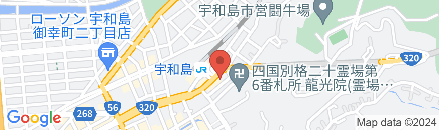 宇和島ターミナルホテルの地図