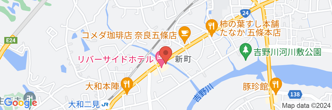 リバーサイドホテル<奈良県>の地図