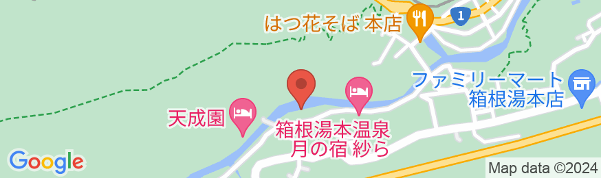 箱根湯本温泉 箱根パークス吉野の地図