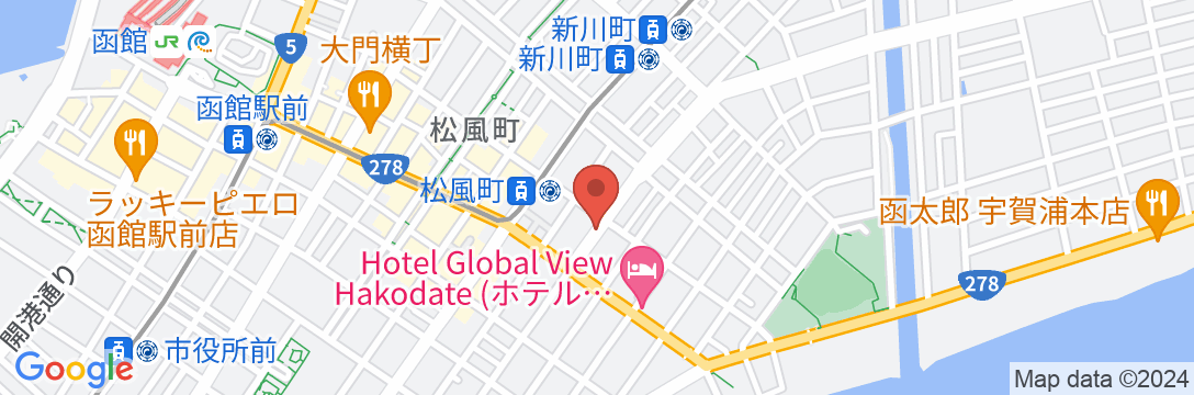 ホテルサンシティー函館の地図