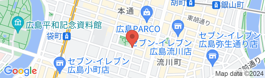 アレーホテル広島並木通(旧 ホテル かめまん)の地図