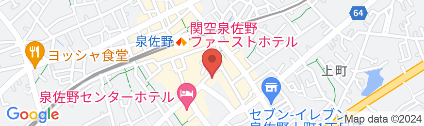 関空泉佐野ファーストホテルの地図