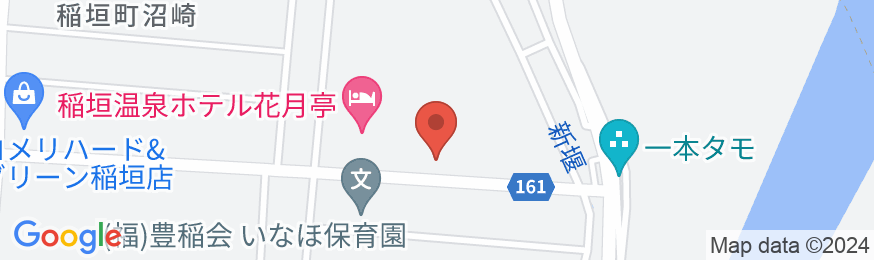 稲垣温泉ホテル花月亭の地図