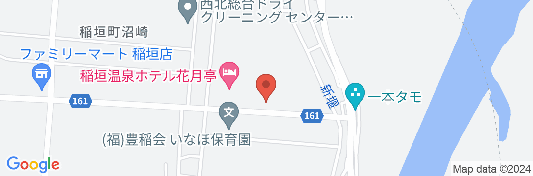 稲垣温泉ホテル花月亭の地図