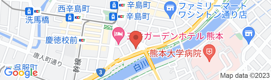ホテルマイステイズ熊本 リバーサイドの地図